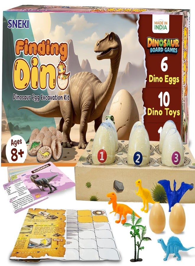 SNEKI DIY Dinosaur Toys Kit for Kids | Dinosaur Fossil Egg Excavation Kit Set for Kids Boys Girls 8-12 | Birthday Gift Toy for Kid Age 8 9 10 11 12 Year Old boy Science Dinosaur Fossil Digging Kit - Image 1